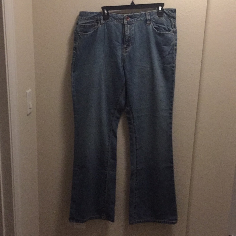 Gap Blue Curvy Boot Cut Jeans Size 16L
